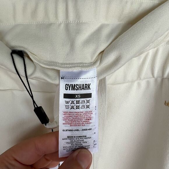 Gymshark X Whitney Simmons High Waist Fitted Jogger size XS Unbleached White NWT - Picture 9 of 10